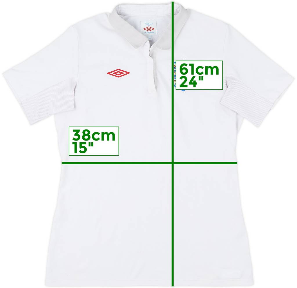 2009-10 England Home Shirt - 7/10 - (Women's M)