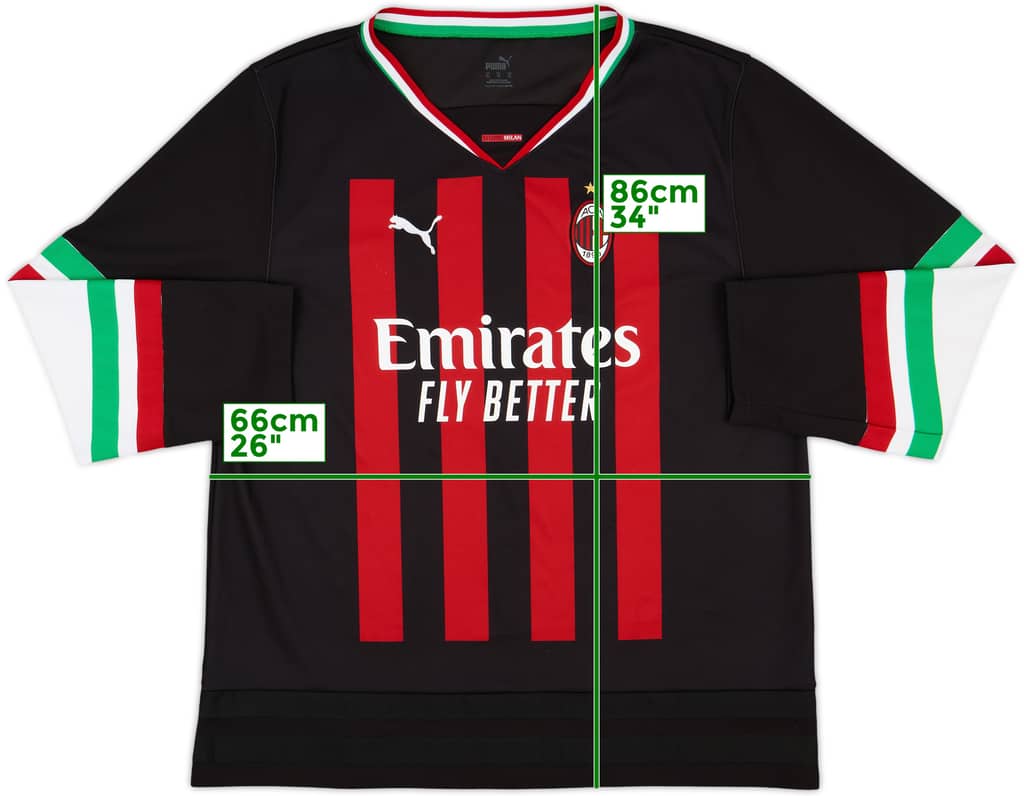2022-23 AC Milan Puma Winter Top - 10/10 - (XL)