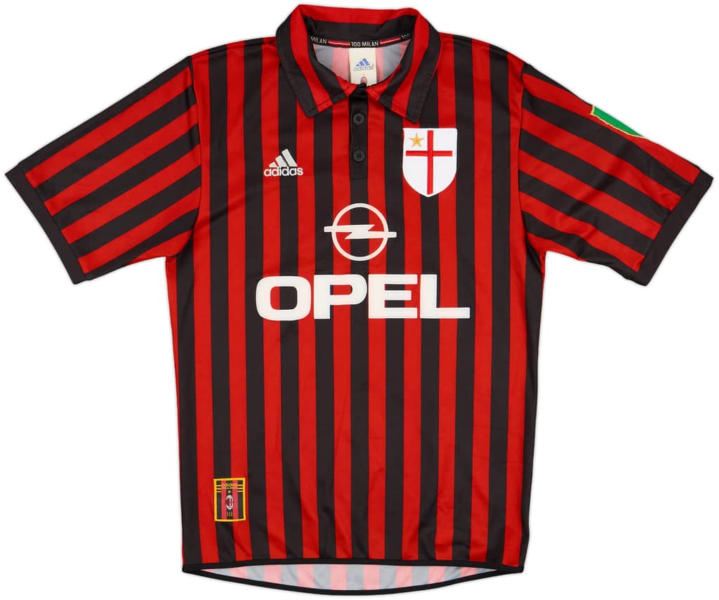 1999-00 AC Milan Centenary Home Shirt - 9/10 - (S)