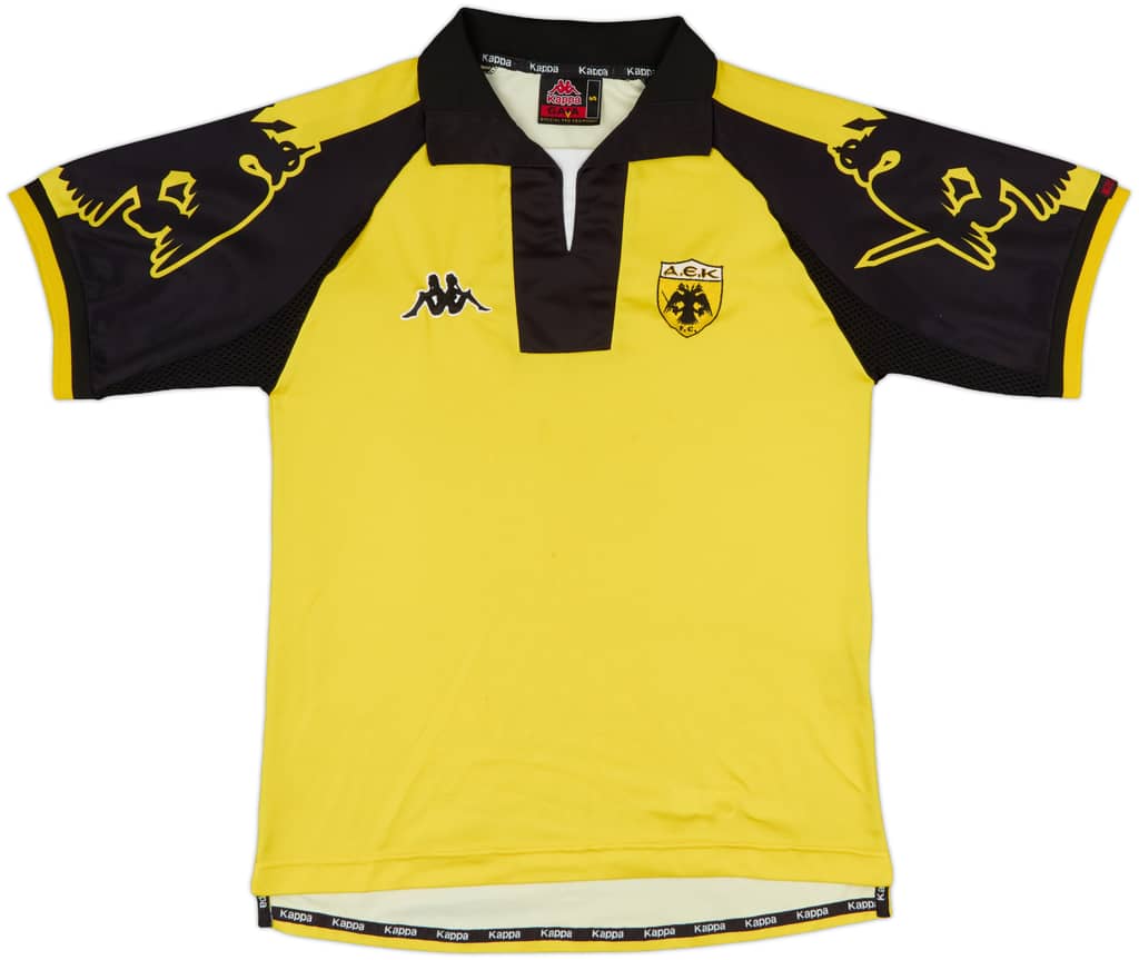 1999-00 AEK Athens Home Shirt - 8/10 - (S)