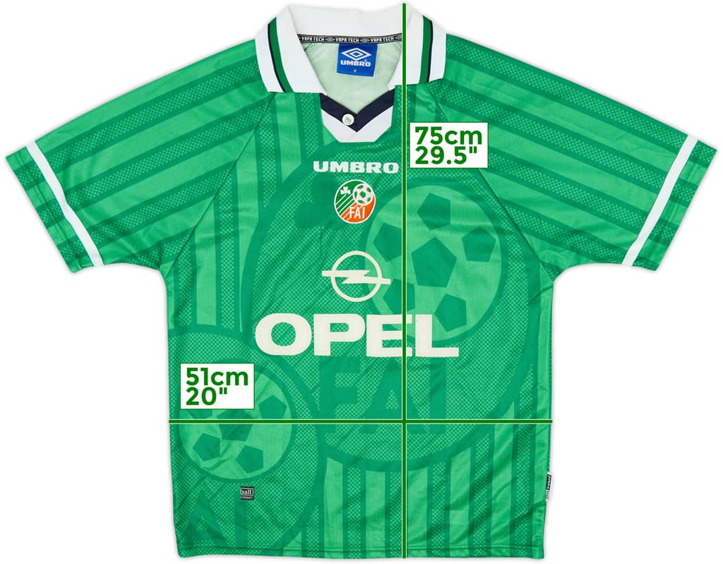 1998-00 Ireland Home Shirt - 8/10 - (M)