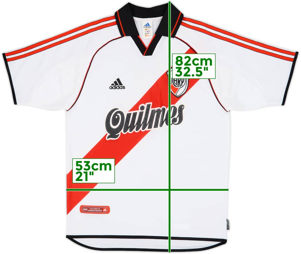 2000-02 River Plate Home Shirt - 8/10 - (M)