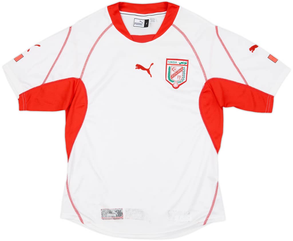 2002-04 Tunisia Home Shirt - 4/10 - (L)