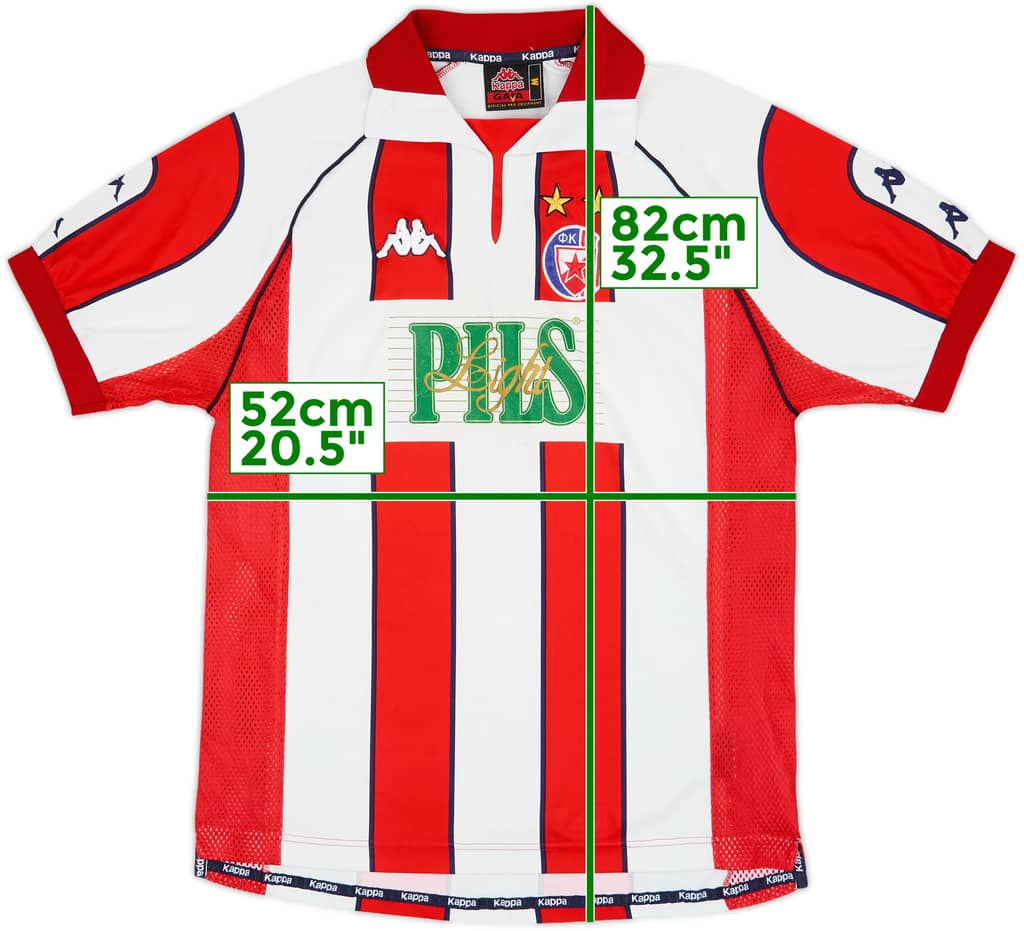 1999-00 Red Star Belgrade Home Shirt - 6/10 - (M)