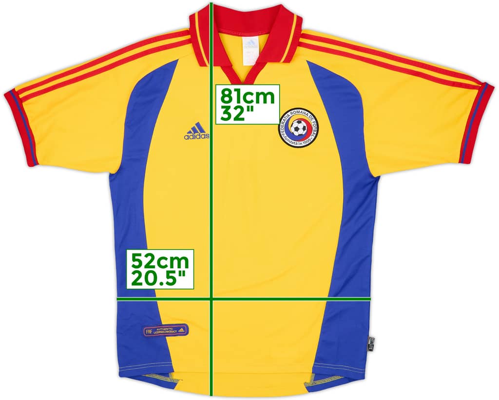 2000-02 Romania Home Shirt - 9/10 - (M)