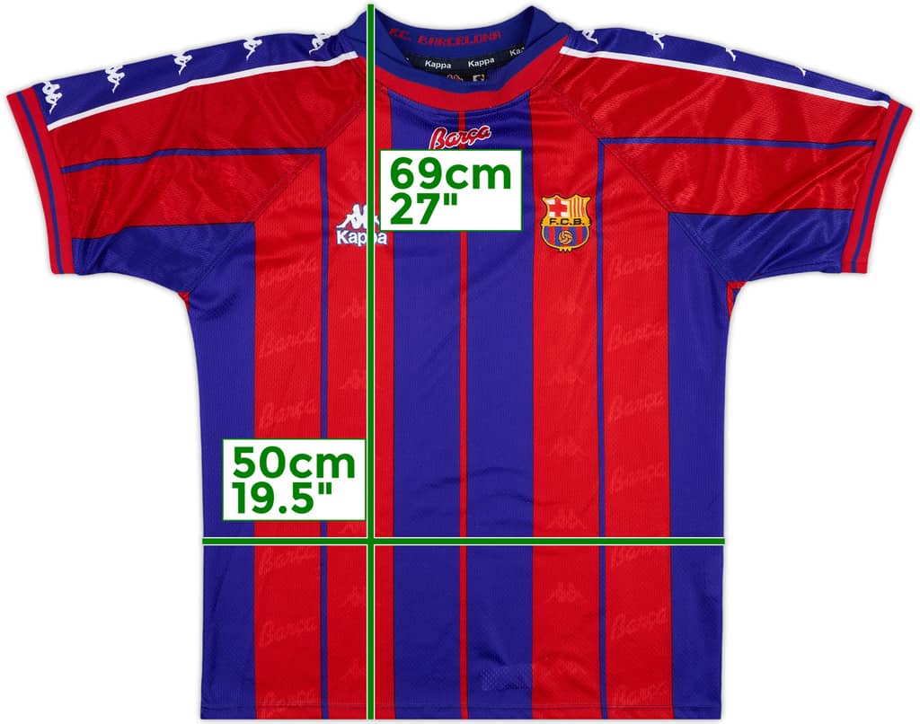 1997-98 Barcelona Home Shirt - 9/10 - (S)