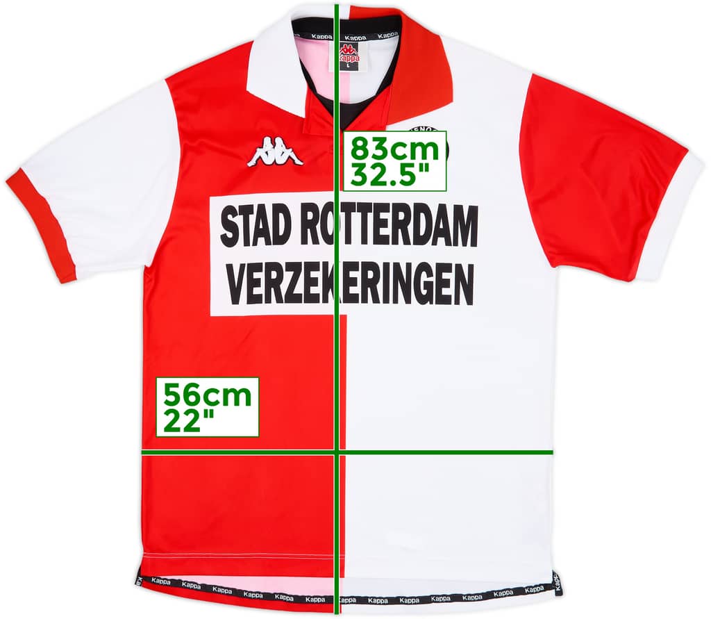 2000-01 Feyenoord Home Shirt - 10/10 - (L)