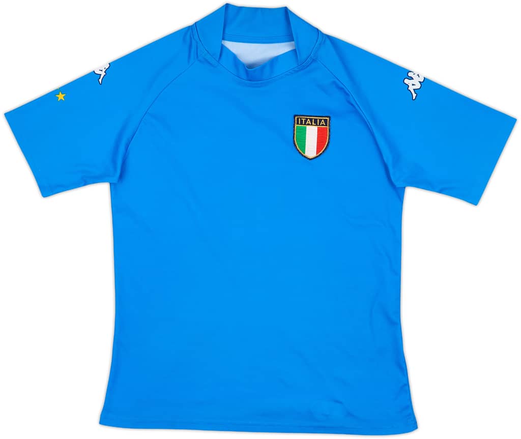 2002 Italy Kappa Training Shirt - 9/10 - (XL.Boys)