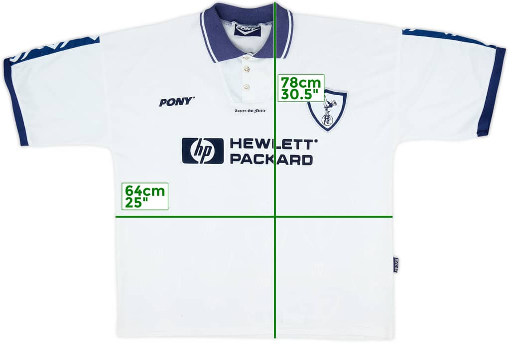 1995-97 Tottenham Home Shirt - 5/10 - (XXL)
