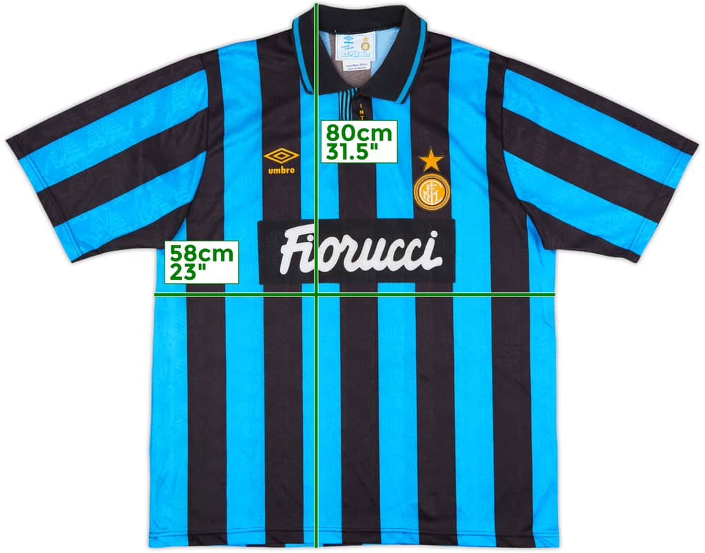 1992-94 Inter Milan Home Shirt - 10/10 - (L)