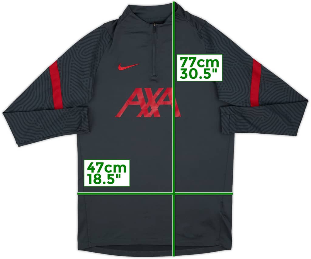2020-21 Liverpool Nike 1/4 Zip Drill Top - 8/10 - (M)