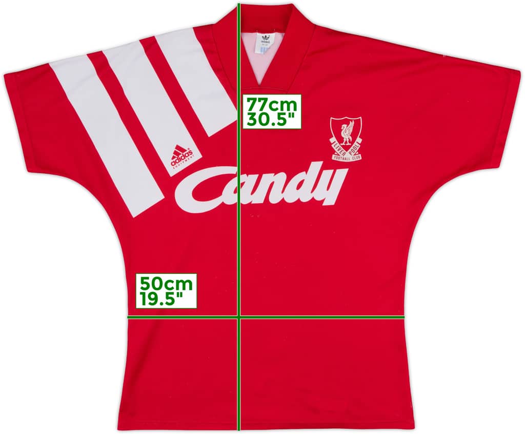 1991-92 Liverpool Home Shirt - 5/10 - (M)