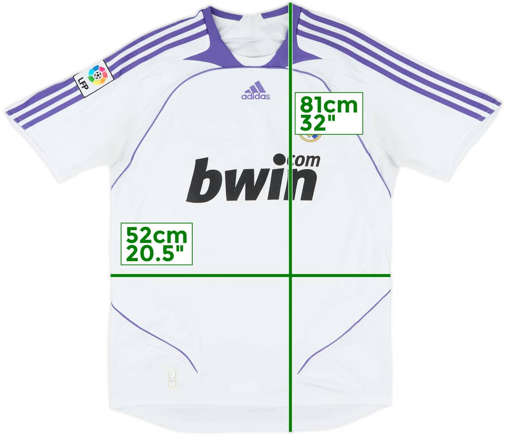 2007-08 Real Madrid Home Shirt - 6/10 - (XL)