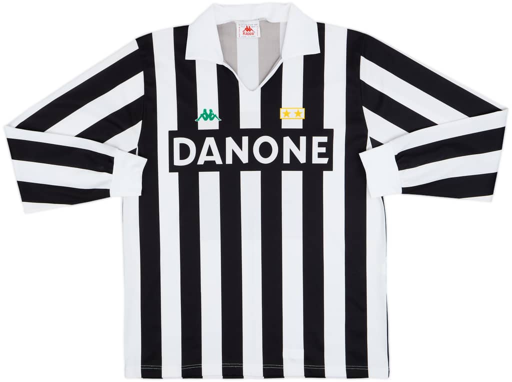 1992-94 Juventus Basic Home L/S Shirt - 9/10 - (XL)