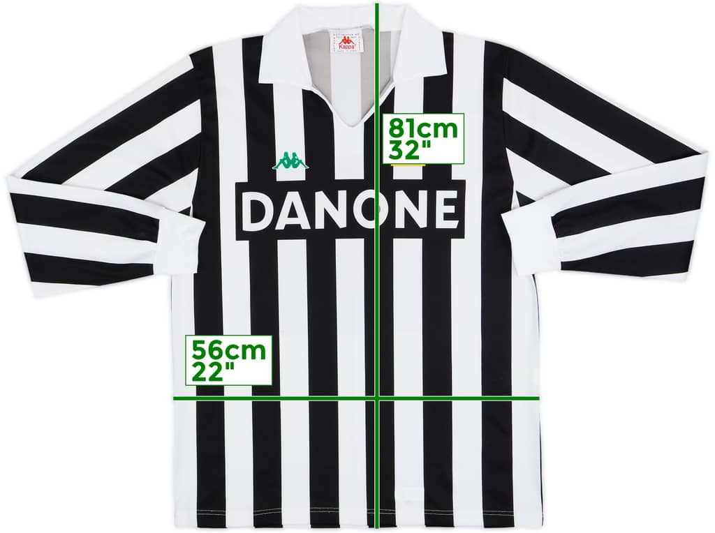 1992-94 Juventus Basic Home L/S Shirt - 9/10 - (XL)