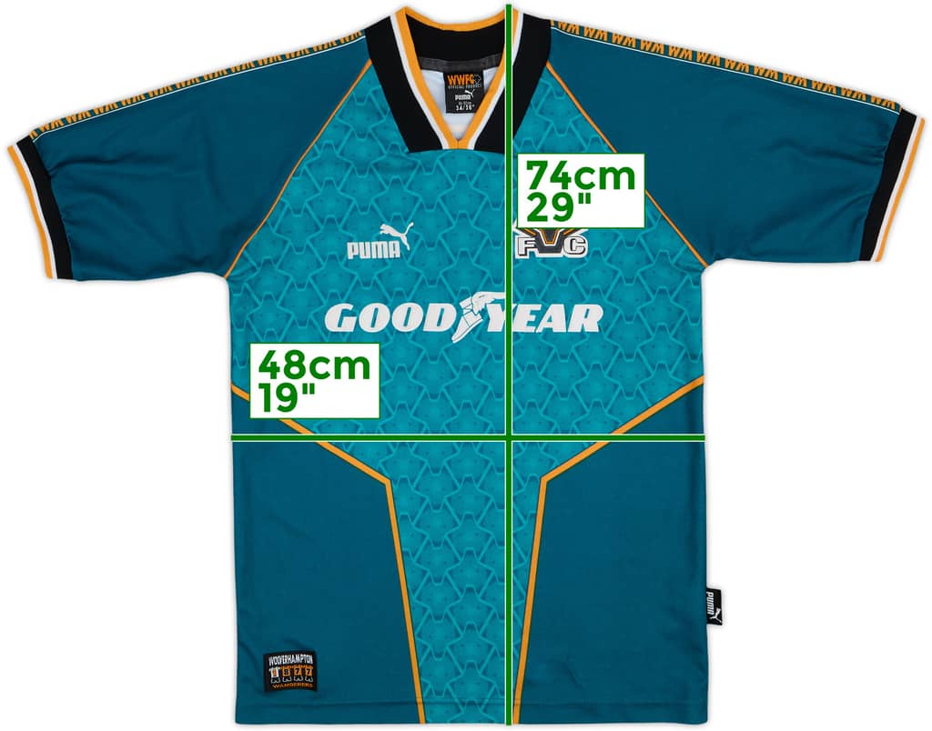 1996-97 Wolves Away Shirt - 8/10 - (XS)