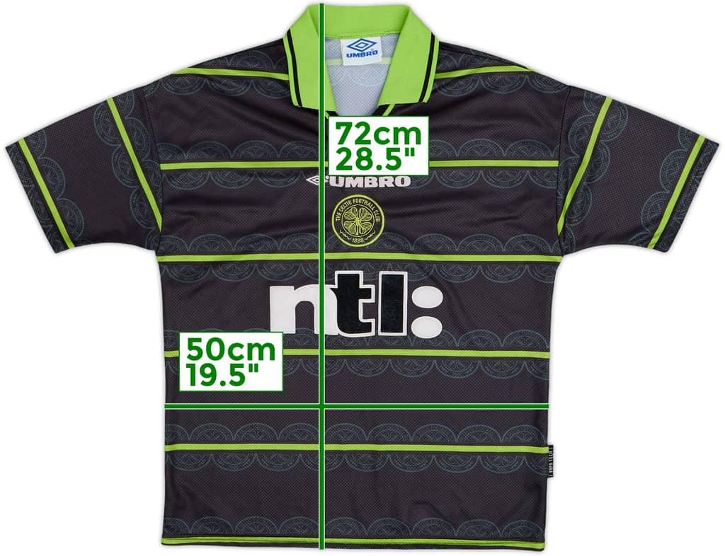 1999-00 Celtic Away Shirt - 7/10 - (Y)