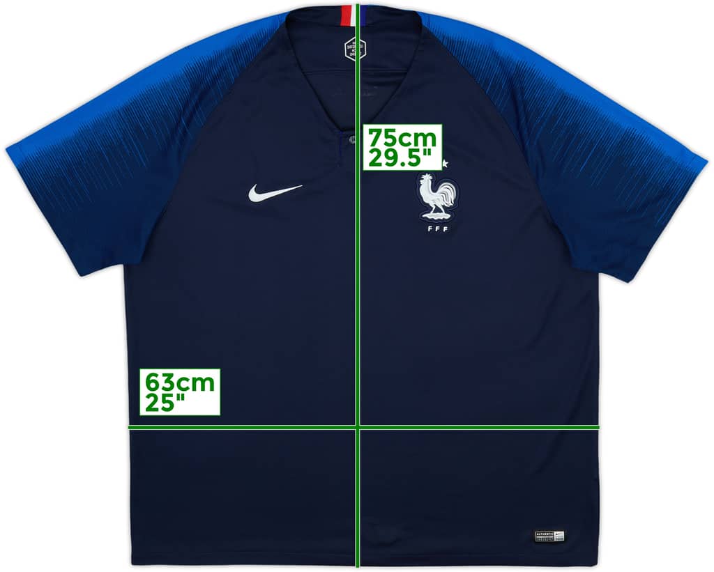2018 France Home Shirt - 9/10 - (XXL)