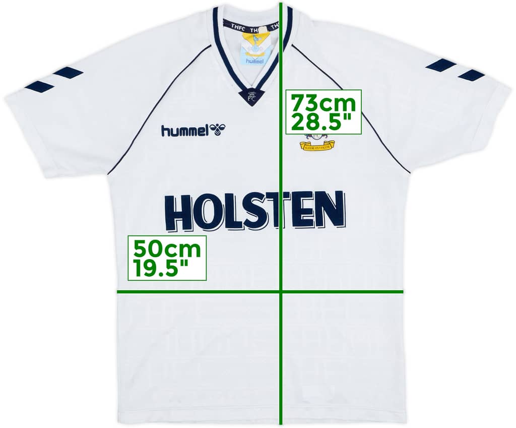 1989-91 Tottenham Home Shirt - 7/10 - (M)