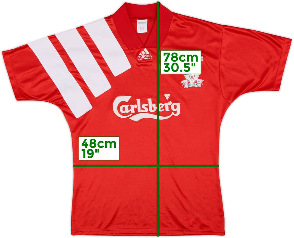 1992-93 Liverpool Centenary Home Shirt - 8/10 - (M)