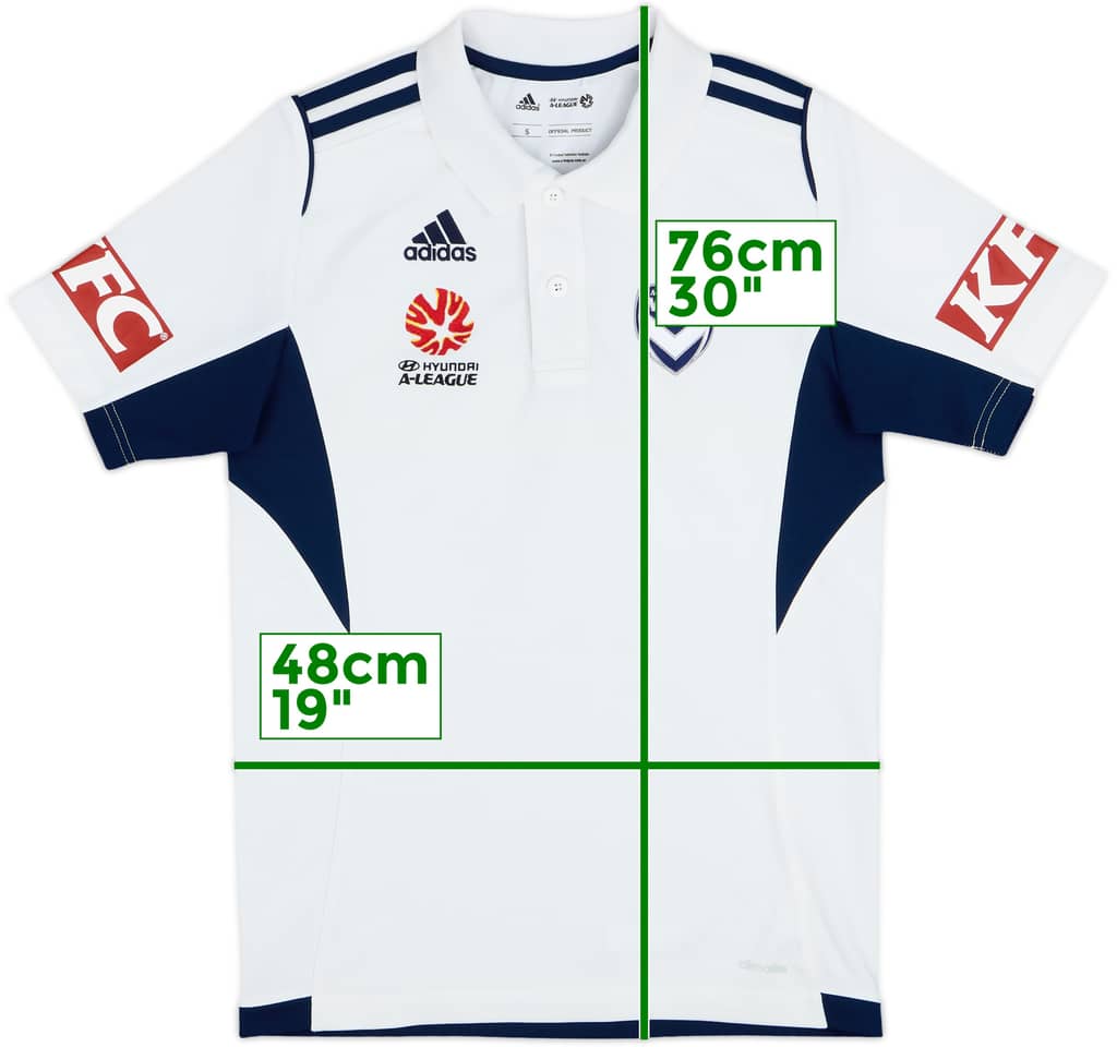 2014-15 Melbourne Victory adidas Polo Shirt - 7/10 - (S)