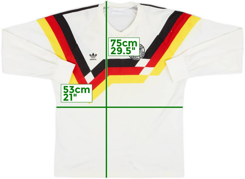 1988-90 West Germany Home L/S Shirt - 6/10 - (L)