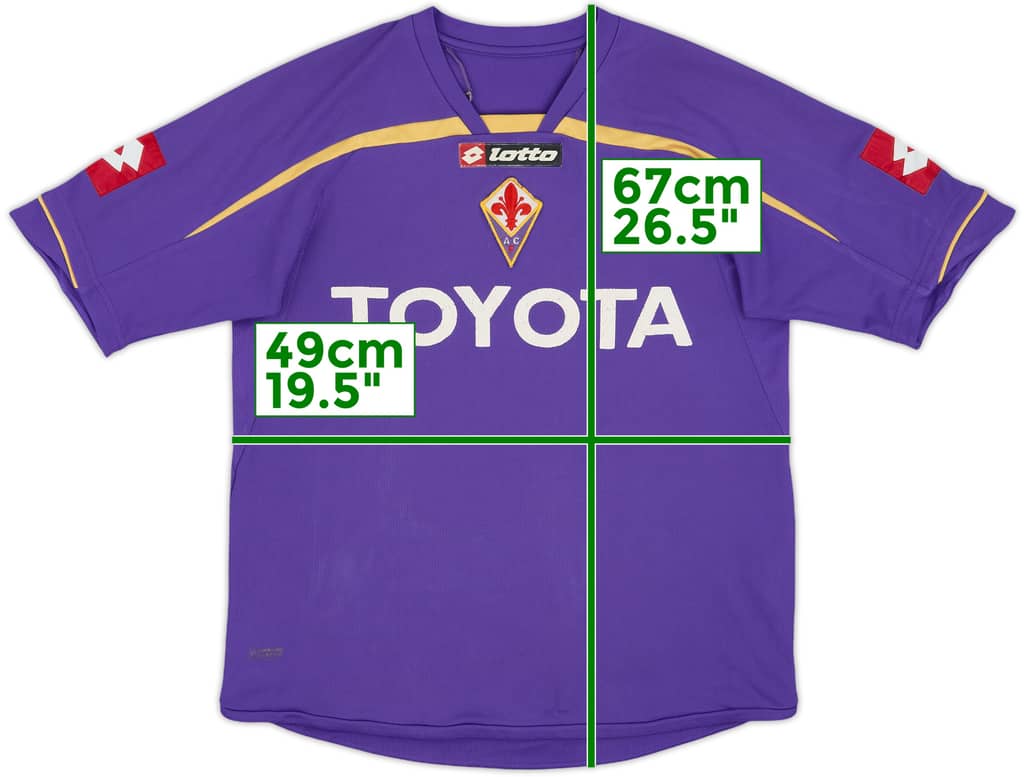 2009-10 Fiorentina Home Shirt - 5/10 - (XL.Boys)