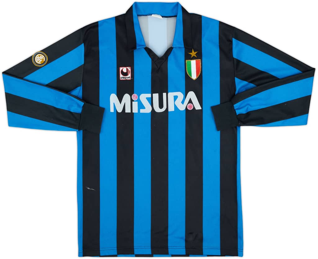 1988-89 Inter Milan Home L/S Shirt - 7/10 - (L)