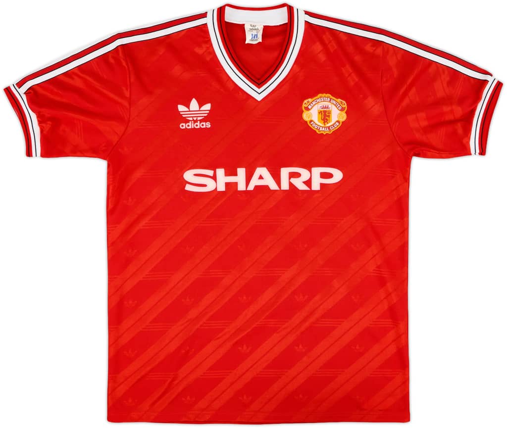 1986-88 Manchester United Home Shirt - 10/10 - (L)