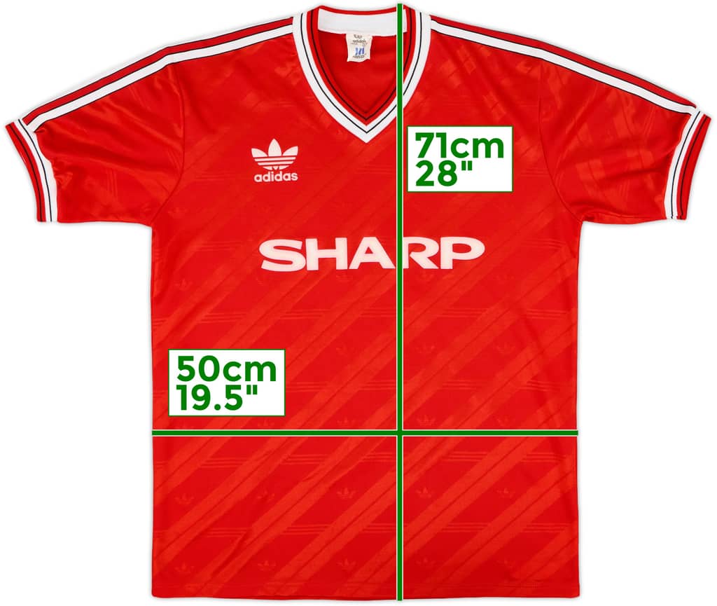 1986-88 Manchester United Home Shirt - 10/10 - (L)