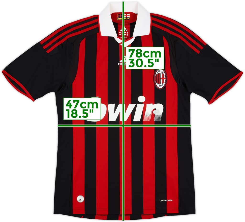 2009-10 AC Milan Home Shirt - 4/10 - (S)