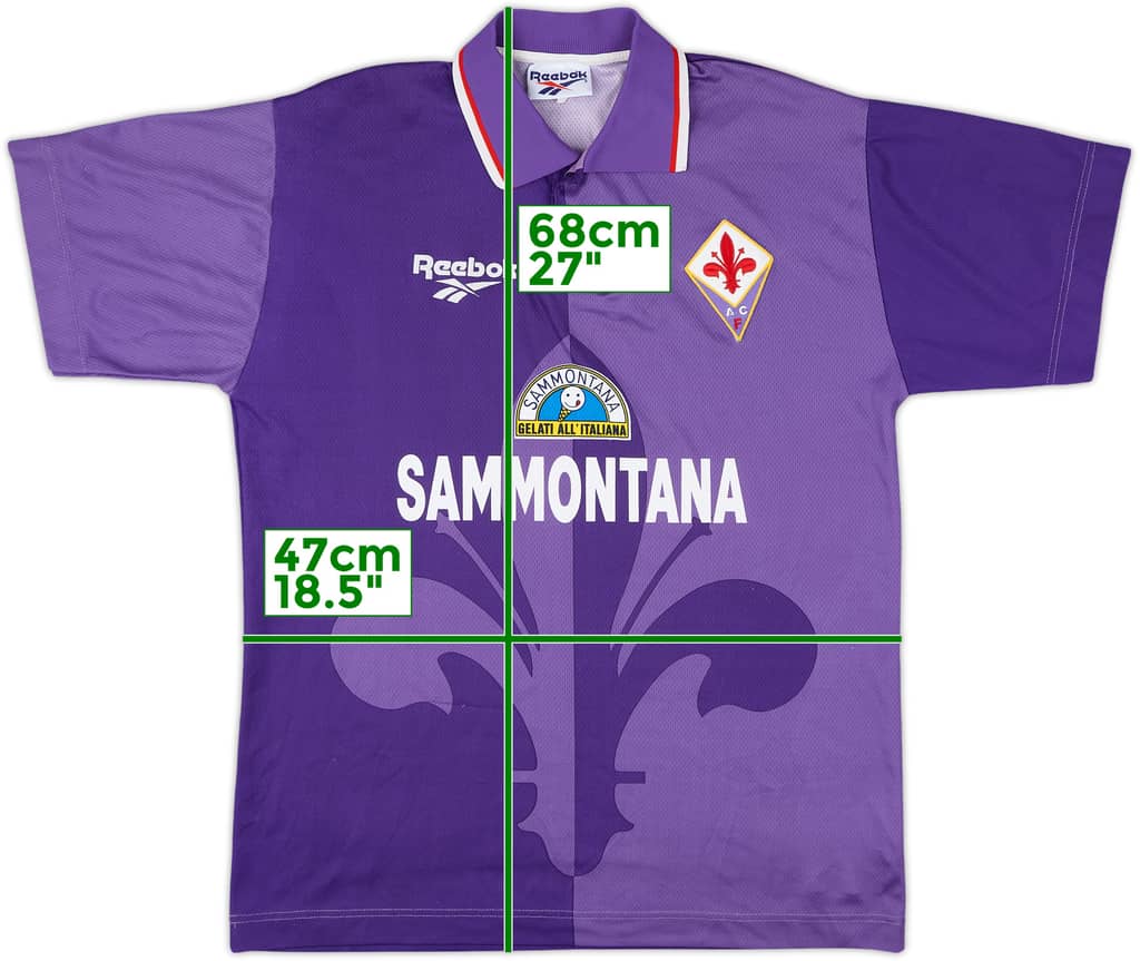 1995-96 Fiorentina Home Shirt - 8/10 - (M)