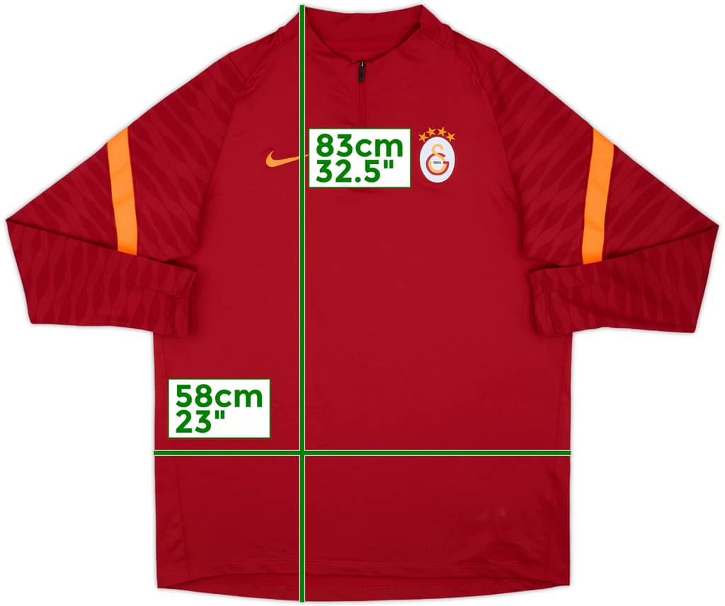2021-22 Galatasaray Nike 1/4 Zip Training Top - 8/10 - (XL)