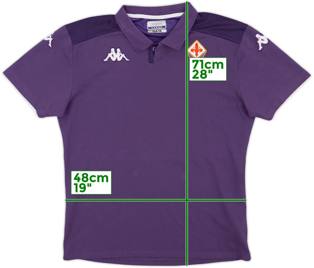 2020-21 Fiorentina Kappa Polo Shirt - 8/10 - (L)