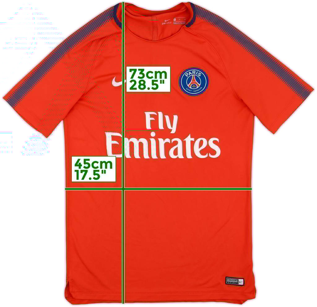 2017-18 Paris Saint-Germain Nike Training Shirt - 8/10 - (M)