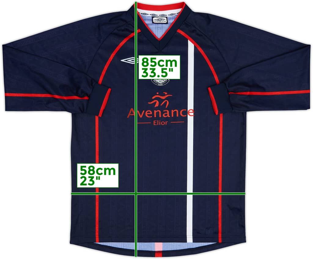 1990s Umbro Template L/S Shirt - 8/10 - (XL)