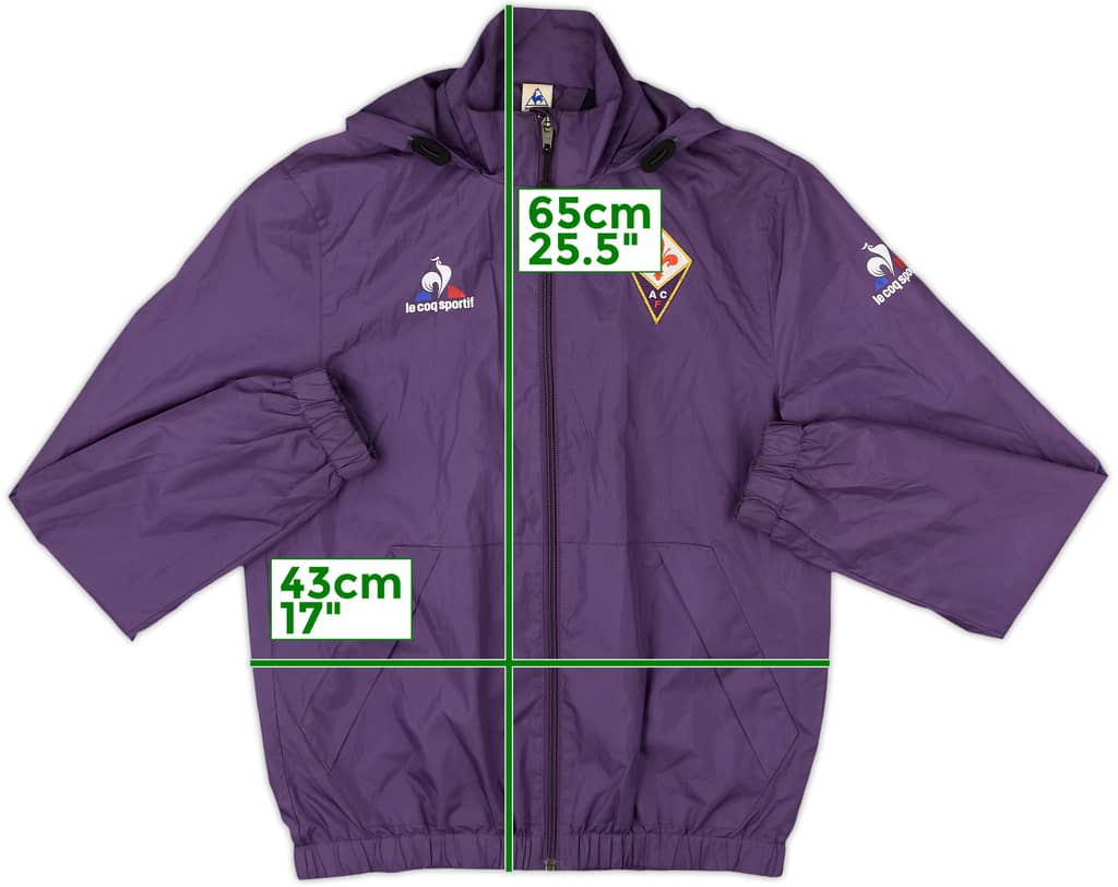 2015-16 Fiorentina Le Coq Sportif Hooded Rain Jacket - 8/10 - (XS)