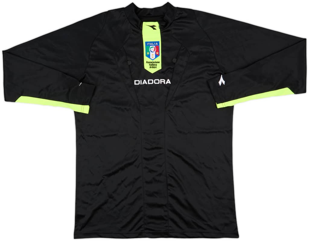 2009-10 Italy FIGC Diadora Referee L/S Shirt - 9/10 - (M)