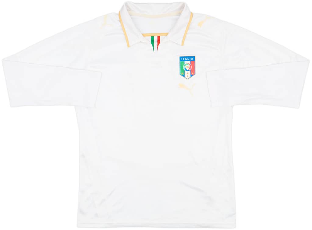 2007-08 Italy Away L/S Shirt - 4/10 - (M)