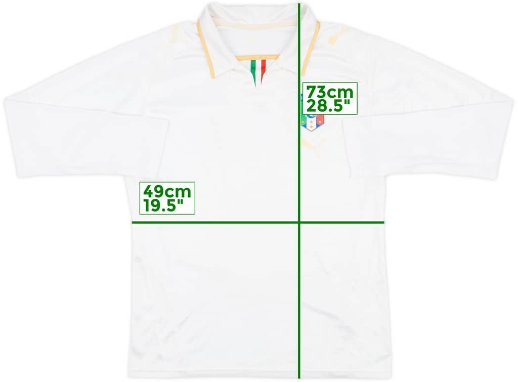 2007-08 Italy Away L/S Shirt - 4/10 - (M)