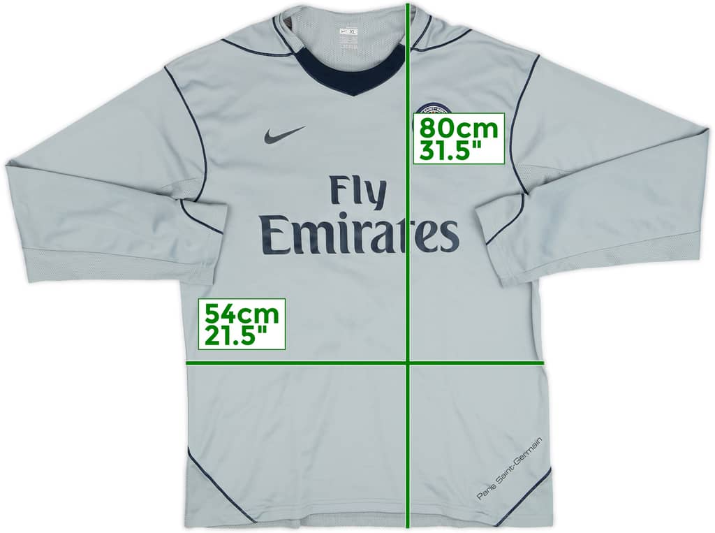 2007-08 Paris Saint-Germain Nike Player Issue Training L/S Shirt - 8/10 - (XL)