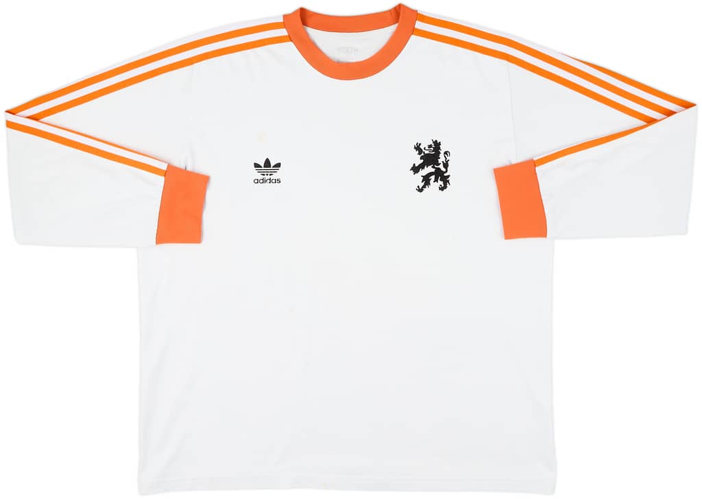 2004 Netherlands adidas Originals Retro '1978 Away' L/S Shirt - 7/10 - (XL)