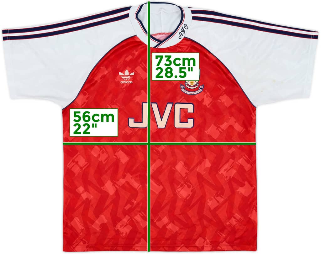 1990-92 Arsenal 'League Champions' Home Shirt - 5/10 - (XL)
