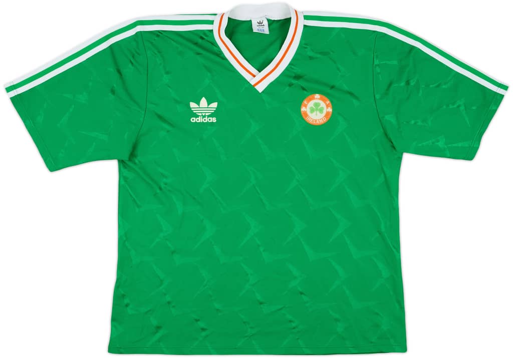 1990-92 Ireland Home Shirt - 8/10 - (L)