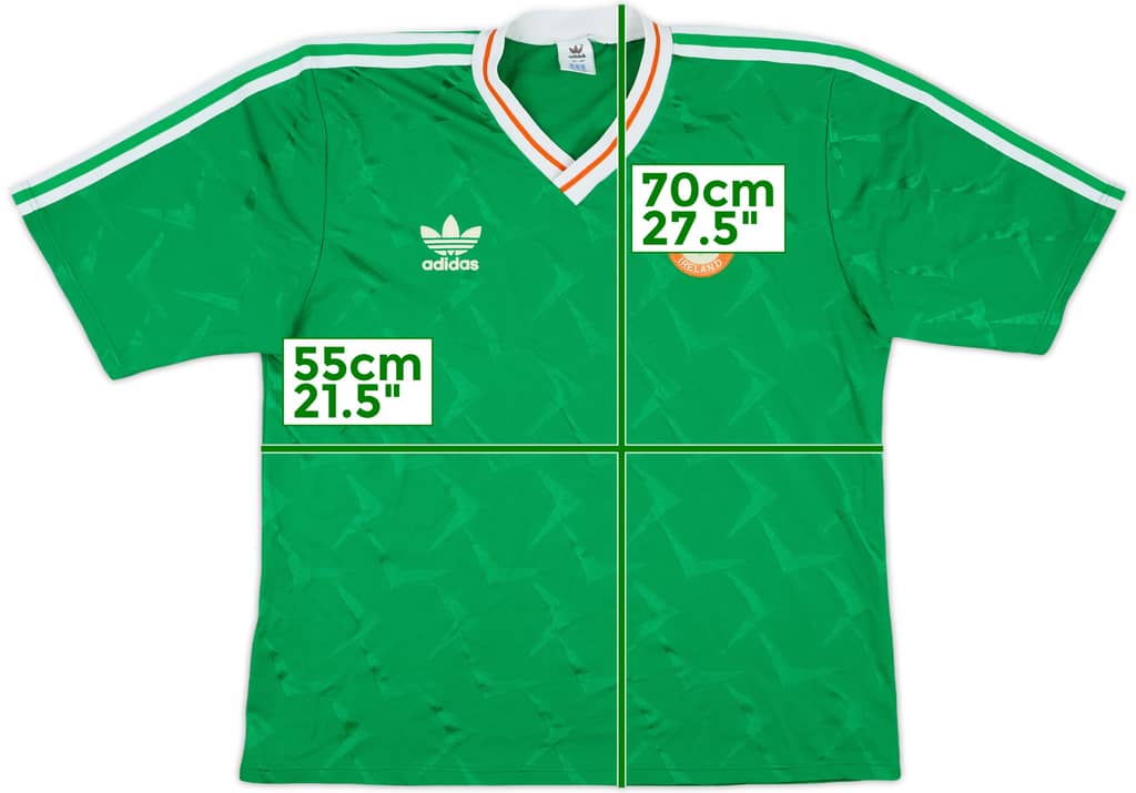 1990-92 Ireland Home Shirt - 8/10 - (L)