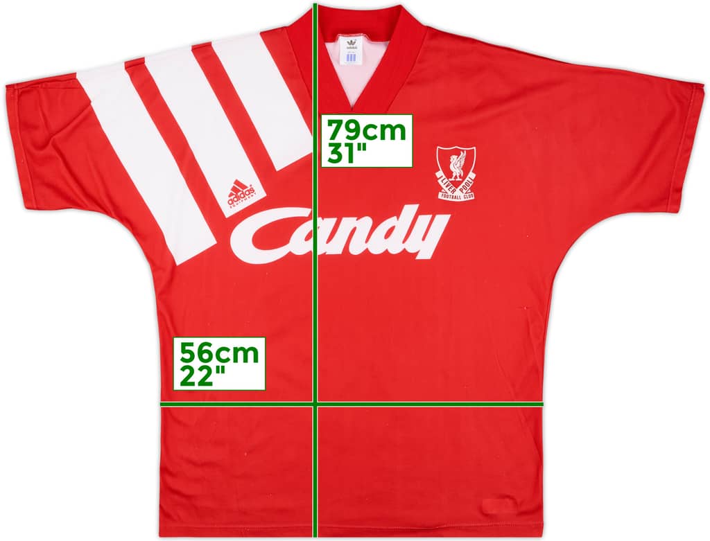 1991-92 Liverpool Home Shirt - 7/10 - (L)