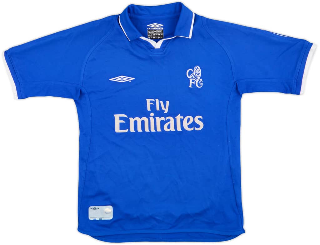 2001-03 Chelsea Home Shirt - 9/10 - (S.Boys)