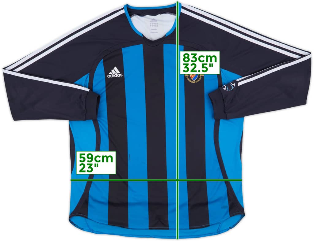 2006-07 Djurgardens Home L/S Shirt - 7/10 - (XL)