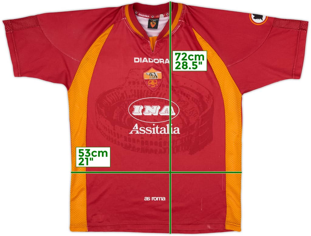 1997-98 Roma Home Shirt - 5/10 - (L)