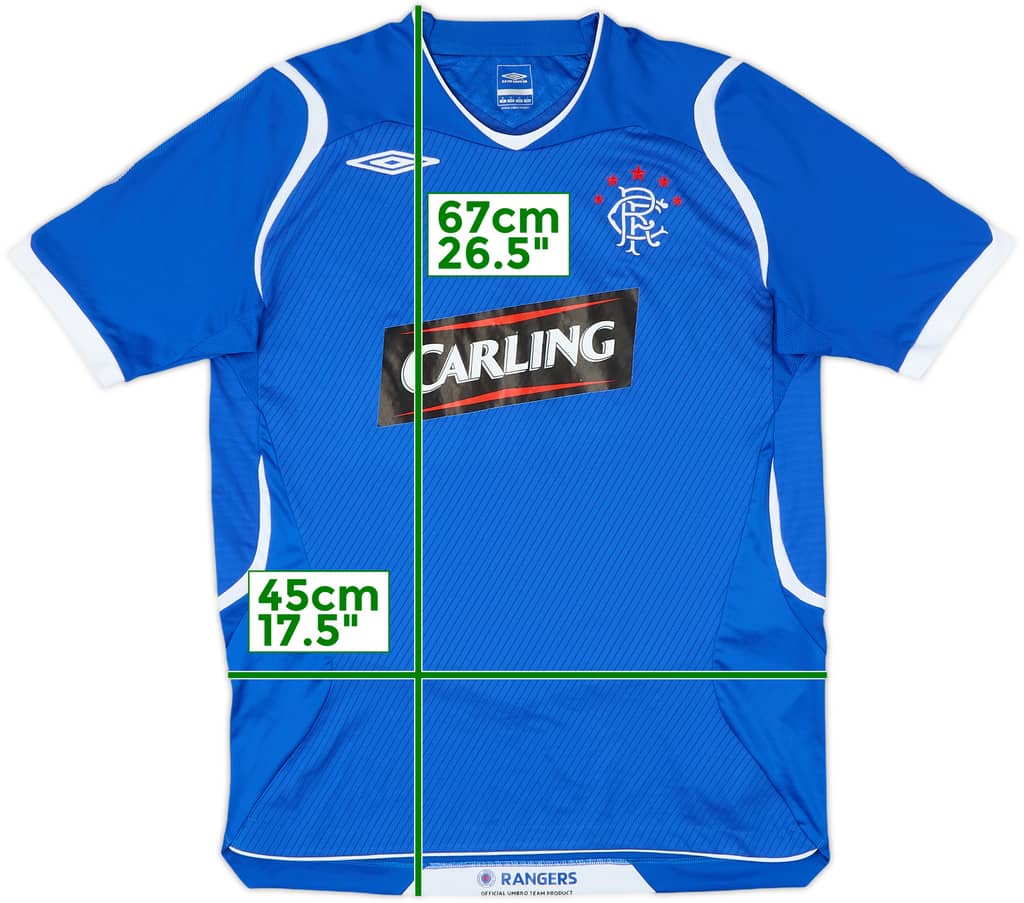 2008-09 Rangers Home Shirt - 6/10 - (M)